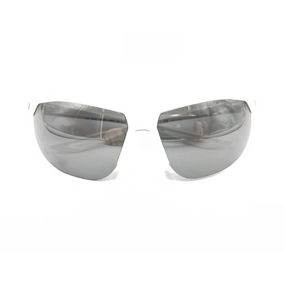 Nike | Accessories | Nike Cross Trainer Ev 937 00 White Half  Nike Cross Trainer EV 0937 100 White Half Rim Wrap Sunglasses Gray Lens Italy